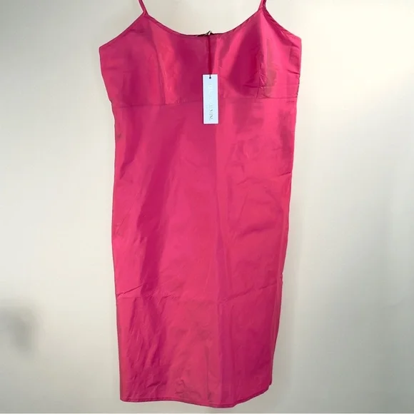 Frances Valentine Pink Slip Dress Size M NWT - Picture 4 of 13